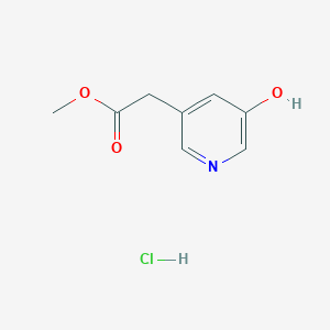 molecular formula C8H10ClNO3 B2988173 Methyl 2-(5-hydroxypyridin-3-yl)acetate;hydrochloride CAS No. 2375268-94-1