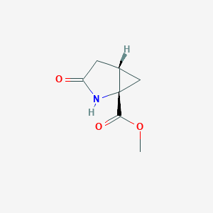 molecular formula C7H9NO3 B2988177 Methyl (1S,5S)-3-oxo-2-azabicyclo[3.1.0]hexane-1-carboxylate CAS No. 1932464-50-0