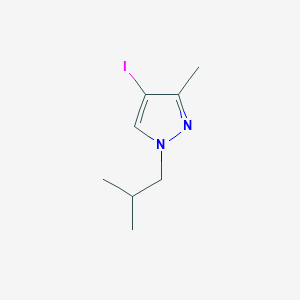 molecular formula C8H13IN2 B2988180 4-Iodo-1-isobutyl-3-methyl-1H-pyrazole CAS No. 1354705-95-5