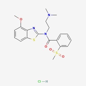 B2988360 N-(2-(dimethylamino)ethyl)-N-(4-methoxybenzo[d]thiazol-2-yl)-2-(methylsulfonyl)benzamide hydrochloride CAS No. 1331129-35-1