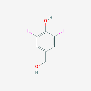 molecular formula C7H6I2O2 B029884 4-Hydroxy-3,5-diiodobenzyl alcohol CAS No. 37987-26-1