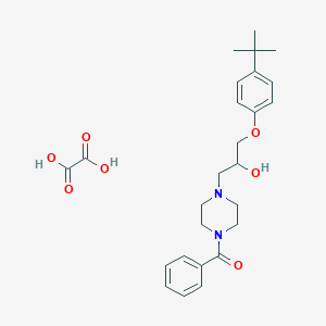 (4-(3-(4-(Tert-butyl)phenoxy)-2-hydroxypropyl)piperazin-1-yl)(phenyl)methanone oxalate