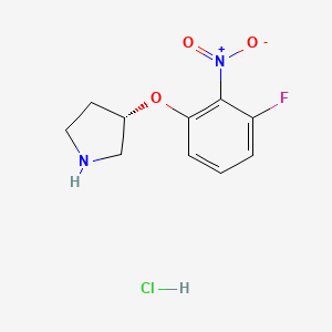 (S)-3-(3-Fluoro-2-nitrophenoxy)pyrrolidine hydrochloride