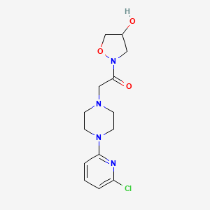 2-[4-(6-chloro-2-pyridinyl)piperazino]-1-[4-hydroxydihydro-2(3H)-isoxazolyl]-1-ethanone