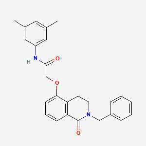 2-((2-benzyl-1-oxo-1,2,3,4-tetrahydroisoquinolin-5-yl)oxy)-N-(3,5-dimethylphenyl)acetamide