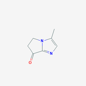 3-Methyl-5,6-dihydro-7H-pyrrolo[1,2-a]imidazol-7-one