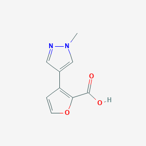 3-(1-methyl-1H-pyrazol-4-yl)furan-2-carboxylic acid