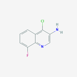 4-Chloro-8-fluoroquinolin-3-amine