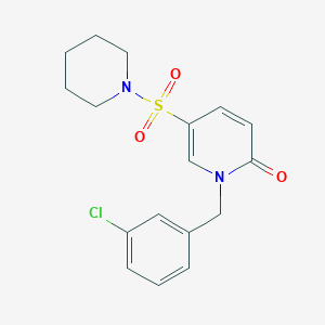 1-(3-chlorobenzyl)-5-(piperidin-1-ylsulfonyl)pyridin-2(1H)-one