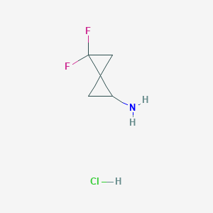 2,2-Difluorospiro[2.2]pentan-5-amine;hydrochloride