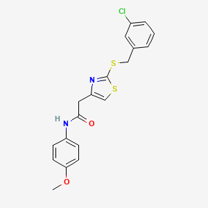 2-(2-((3-chlorobenzyl)thio)thiazol-4-yl)-N-(4-methoxyphenyl)acetamide