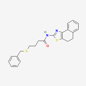4-(benzylthio)-N-(4,5-dihydronaphtho[1,2-d]thiazol-2-yl)butanamide