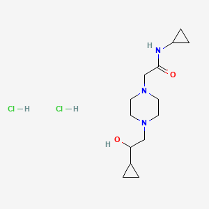 N-cyclopropyl-2-(4-(2-cyclopropyl-2-hydroxyethyl)piperazin-1-yl)acetamide dihydrochloride