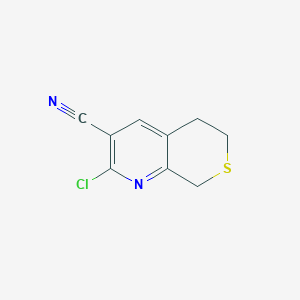 2-Chloro-6,8-dihydro-5H-thiopyrano[3,4-b]pyridine-3-carbonitrile