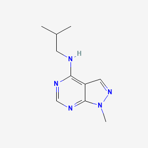 (2-Methylpropyl)(1-methylpyrazolo[4,5-e]pyrimidin-4-yl)amine