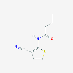 N-(3-cyanothiophen-2-yl)butanamide