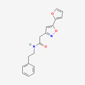 2-(5-(furan-2-yl)isoxazol-3-yl)-N-phenethylacetamide