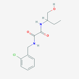 molecular formula C13H17ClN2O3 B2988534 N1-(2-chlorobenzyl)-N2-(1-hydroxybutan-2-yl)oxalamide CAS No. 920410-01-1