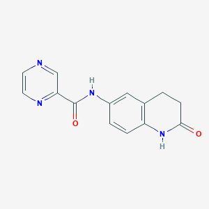 N-(2-oxo-1,2,3,4-tetrahydroquinolin-6-yl)pyrazine-2-carboxamide