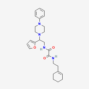 N1-(2-(cyclohex-1-en-1-yl)ethyl)-N2-(2-(furan-2-yl)-2-(4-phenylpiperazin-1-yl)ethyl)oxalamide