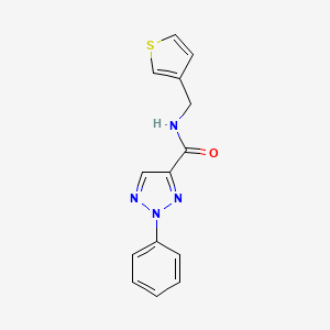 2-phenyl-N-(thiophen-3-ylmethyl)-2H-1,2,3-triazole-4-carboxamide