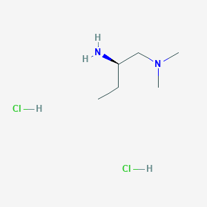 molecular formula C6H18Cl2N2 B2988544 [(2R)-2-Aminobutyl]dimethylamine dihydrochloride CAS No. 1923268-95-4