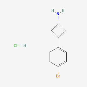 3-(4-Bromophenyl)cyclobutan-1-amine hydrochloride