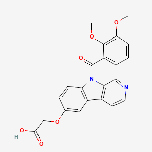 [(10,11-dimethoxy-9-oxo-9H-benzo[c]indolo[3,2,1-ij][1,5]naphthyridin-5-yl)oxy]acetic acid