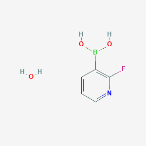 molecular formula C5H7BFNO3 B2988616 (2-fluoropyridin-3-yl)boronic Acid Hydrate CAS No. 1264133-80-3; 174669-73-9