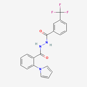 2-(1H-pyrrol-1-yl)-N'-[3-(trifluoromethyl)benzoyl]benzenecarbohydrazide