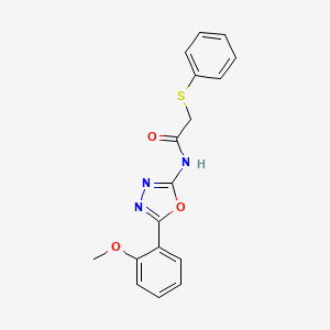 N-[5-(2-methoxyphenyl)-1,3,4-oxadiazol-2-yl]-2-phenylsulfanylacetamide