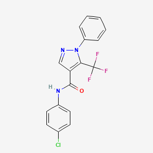N-(4-chlorophenyl)-1-phenyl-5-(trifluoromethyl)-1H-pyrazole-4-carboxamide