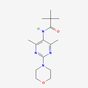 N-(4,6-dimethyl-2-morpholinopyrimidin-5-yl)pivalamide