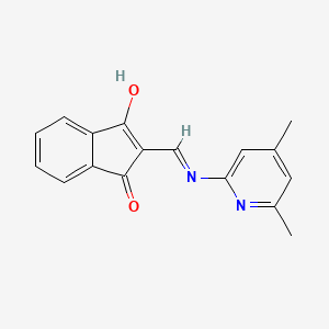 2-(((4,6-Dimethyl-2-pyridyl)amino)methylene)indane-1,3-dione