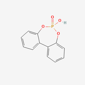 molecular formula C12H9O4P B2988689 2,2'-Biphenyldiol, cyclic phosphate CAS No. 35227-84-0
