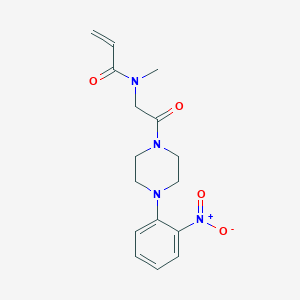 molecular formula C16H20N4O4 B2988771 N-Methyl-N-[2-[4-(2-nitrophenyl)piperazin-1-yl]-2-oxoethyl]prop-2-enamide CAS No. 2361728-05-2