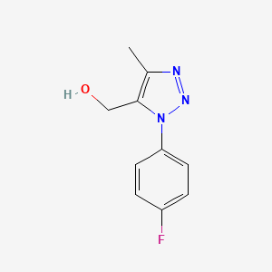 B2988985 (1-(4-Fluorophenyl)-4-methyl-1H-1,2,3-triazol-5-yl)methanol CAS No. 136380-10-4