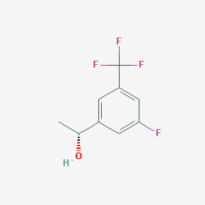 molecular formula C9H8F4O B2989007 (1R)-1-[3-fluoro-5-(trifluoromethyl)phenyl]ethan-1-ol CAS No. 1567666-59-4