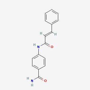 molecular formula C16H14N2O2 B2989039 4-Cinnamamidobenzamide CAS No. 328024-07-3