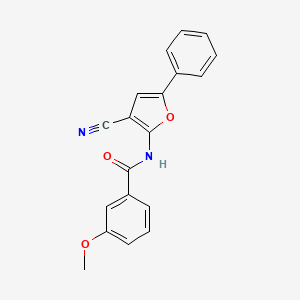 N-(3-cyano-5-phenyl-2-furyl)-3-methoxybenzenecarboxamide