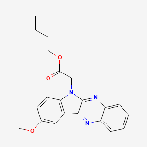 Butyl 2-(9-methoxyindolo[3,2-b]quinoxalin-6-yl)acetate