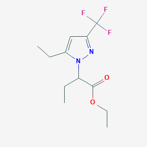 Ethyl 2-[5-ethyl-3-(trifluoromethyl)-1H-pyrazol-1-yl]butanoate