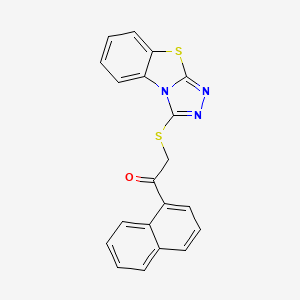 2-(Benzo[4,5]thiazolo[2,3-c][1,2,4]triazol-3-ylthio)-1-(naphthalen-1-yl)ethanone