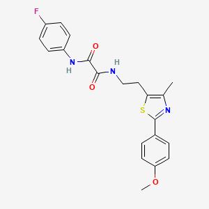 N1-(4-fluorophenyl)-N2-(2-(2-(4-methoxyphenyl)-4-methylthiazol-5-yl)ethyl)oxalamide