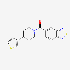 Benzo[c][1,2,5]thiadiazol-5-yl(4-(thiophen-3-yl)piperidin-1-yl)methanone