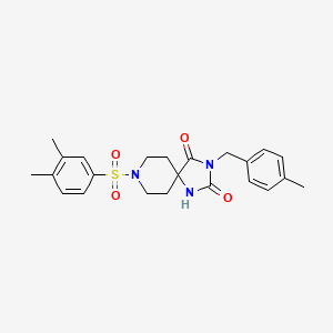 8-((3,4-Dimethylphenyl)sulfonyl)-3-(4-methylbenzyl)-1,3,8-triazaspiro[4.5]decane-2,4-dione