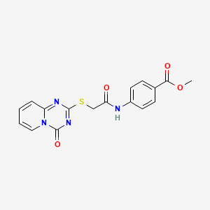 Methyl 4-[[2-(4-oxopyrido[1,2-a][1,3,5]triazin-2-yl)sulfanylacetyl]amino]benzoate
