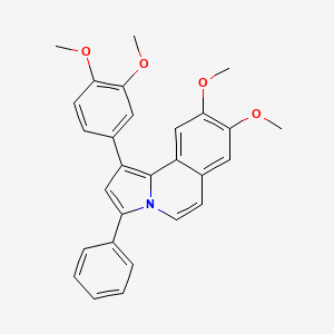 1-(3,4-Dimethoxyphenyl)-8,9-dimethoxy-3-phenylpyrrolo[2,1-a]isoquinoline
