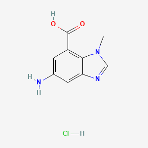 5-amino-1-methyl-1H-1,3-benzodiazole-7-carboxylic acid hydrochloride