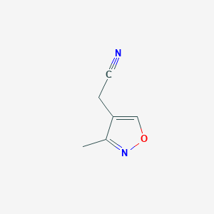 molecular formula C6H6N2O B2989131 2-(3-Methyl-1,2-oxazol-4-yl)acetonitrile CAS No. 1934911-96-2